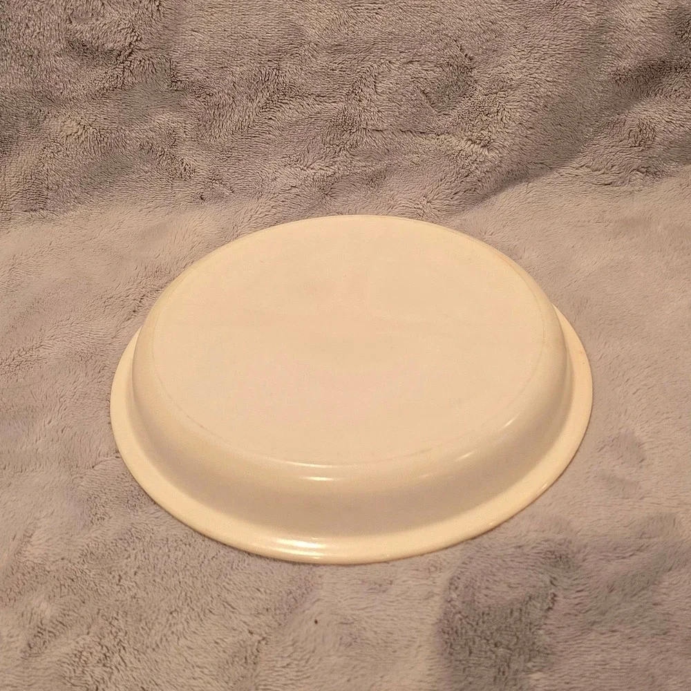 Vintage Vitrock‎ Uranium Glass Little Bo Peep Divided Child Plate Red Transfer